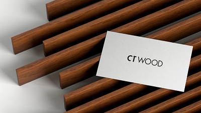 CT WOOD - Logo Design business card graphic design logo logo design minimal design visual identity