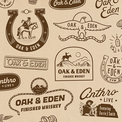 Oak & Eden cowboy eagle horse horse shoe merch oak eden rope vintage western whiskey yellowstone