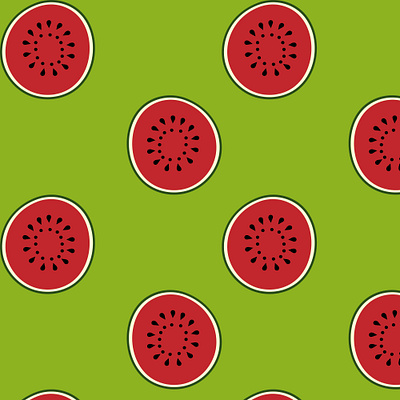 Cute fruit pattern ripe watermelon app branding design graphic design illustration logo typography ui ux vector