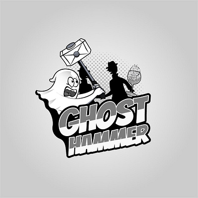 Ghost Hammer Logo Design branding graphic design logo logo design