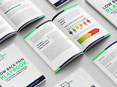 Low Back Pain PlayBook book layout book mockups book typography cover design creative layouts custom covers design design inspiration illustration ui