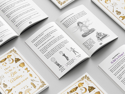 How To Be Little Witching book layout book mockups book typography cover design creative layouts custom covers design design inspiration illustration ui