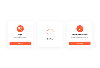 A lil peek into what I’ve been working on enroll lms loader popups product ui webdesign