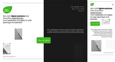 Digital Garden Agency Hero Section Redesign branding design graphic design herosection landingpage redesign ui uiux userinterface ux webdesign website websiteredesign
