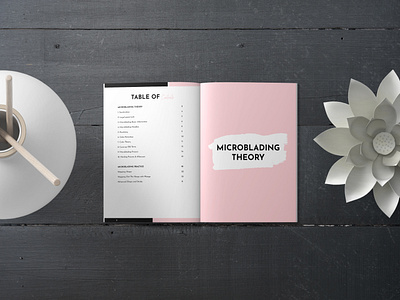 Microblading Practice book layout book mockups book typography cover design creative layouts custom covers design design inspiration illustration ui