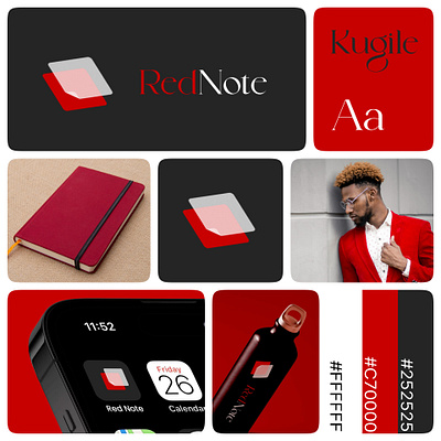 RedNote 3d animation branding graphic design logo motion graphics ui