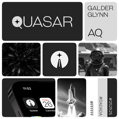 Quasar 3d animation branding graphic design logo motion graphics ui