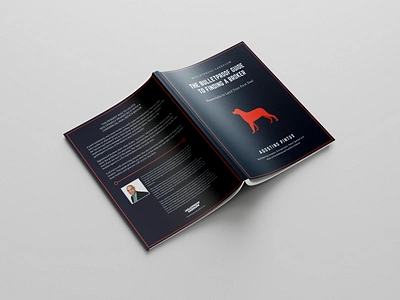 The Bulletproof Guide To Finding A Broker book layout book mockups book typography cover design creative layouts custom covers design design inspiration illustration ui