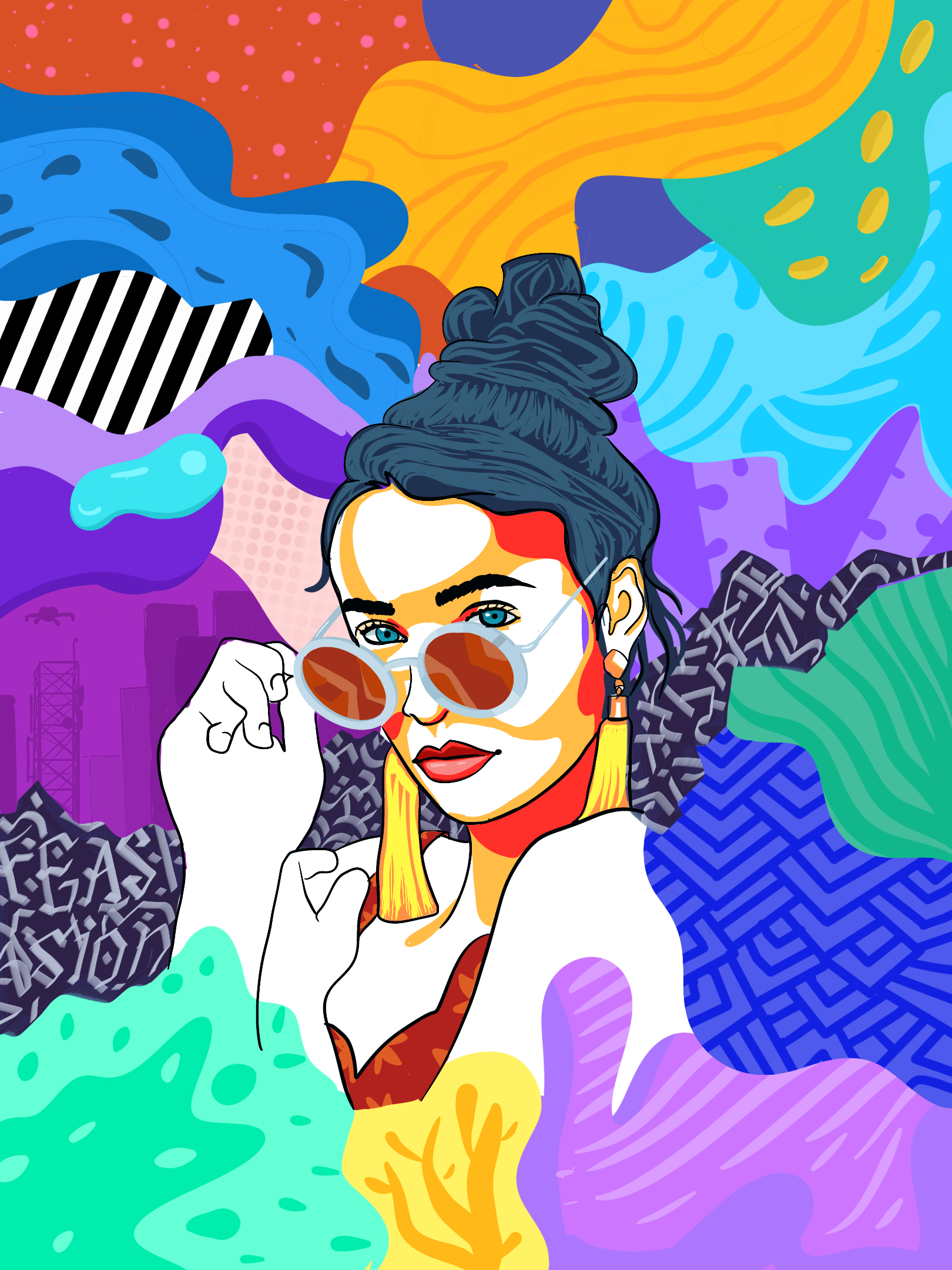 Filtered Reality art illustration procreate