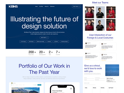 Kins Studio | Profile Company app design branding brandingdesign businessdesign companyoverview companyprofile corporate corporateidentity creativeagency creativeprocess designinspiration dribbbleshots landing profile profiledesign ui uiux uiuxdesign web webdesign