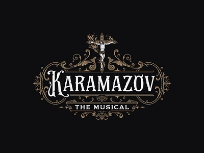 Karamazov - The Musical brand identity branding christ christian cross graphic design jesus logo logo design musical occult sohp sophisticated typeface typographic typography victorian victorian design vintage vintage design