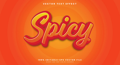 Spicy 3d editable text style Template fire