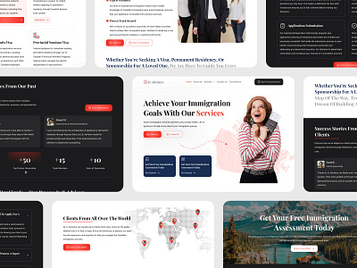 Immigration Law Firm Website attorney landing page law lawfirm web desig website