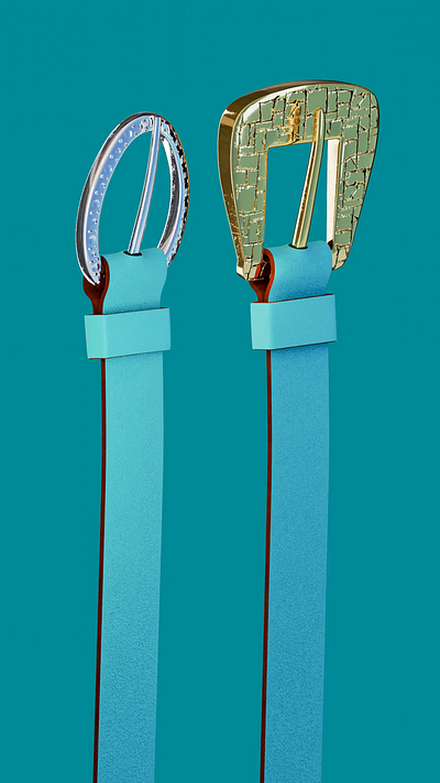 Belts from the movie "The Devil wears Prada" 3d 3d illustration 3d modeling animation blender design graphic design illustration motion graphics render