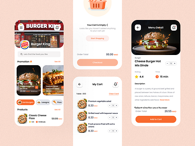 Restaurant Digital Menu theme 4 I Garista Project app branding burger burger king delivery design digital menu fast food figma food homepage illustration logo menu order food order online restaurant ui ux website