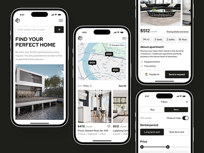 Real estate mobile website design mobile mobile ui design mobile ui ux mobile website real estate ui ui design ui ux ux web web design web ui website website design