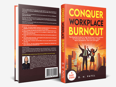 Conquer Workplace Burnout - Book Cover Design amazon kindle book cover book cover design book design burnout conquer cover art cover design ebook ebook cover graphic design illustration kdp self help stress management unique work life balance workplace workplace wellness