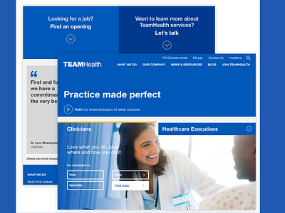 TeamHealth - Website animation branding design development graphic design illustration logo ui ux website