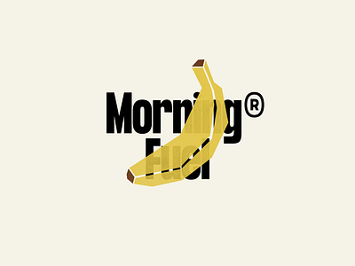 Morning Fuel® — Brand Concept banana branding design illustration logo modern typeface typography