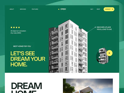 ORBIX - Architecture Agency Homepage🏡 agency architecture branding design graphic design illustration landing page logo minimal ui uiux user interface webdesign website