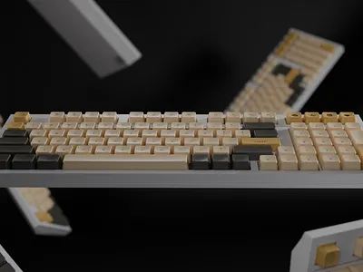 Mechanical Keyboard - made in Blender 3D 3d animation blender product animation product render
