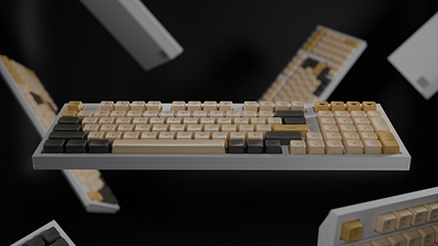 Mechanical Keyboard - made in Blender 3D 3d animation blender product animation product render