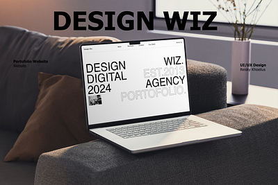 Design Wiz Portofolio Website Design animation branding challenge dailyui design graphic design illustration landing page logo portofolio website tren 2024 ui uiux uiux design website design