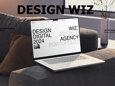 Design Wiz Portofolio Website Design animation branding challenge dailyui design graphic design illustration landing page logo portofolio website tren 2024 ui uiux uiux design website design