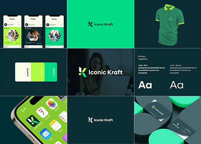 Iconic Kraft logo design - Brand Identity band design brand identity brand style branding craft craft logo design full logo graphic design guideline icon icon design iconic illustration logo logo design tshirt design ui