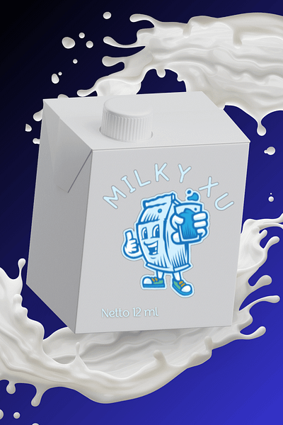 Milky Xu - Logo Design branding designer graphic design logo logodesign milk milky ui