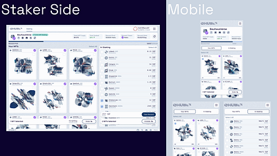 Qhub — Staker Side Interface boldinterface brutaldesign cryptodesign cryptoui cryptoux defistaking defiux desktopux geknz interactiveui mobileux nftstaking nftux stakingdapp stakingplatform stakingpools urbanartdesign userexperience walletconnection web3interface