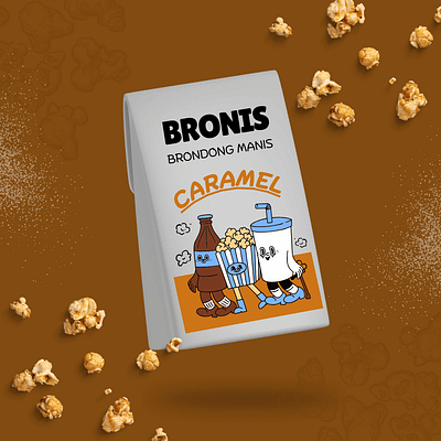 Bronis - Logo Design branding bronis graphic design logo logodesigner mockup motion graphics movie popcorn website