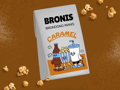 Bronis - Logo Design branding bronis graphic design logo logodesigner mockup motion graphics movie popcorn website