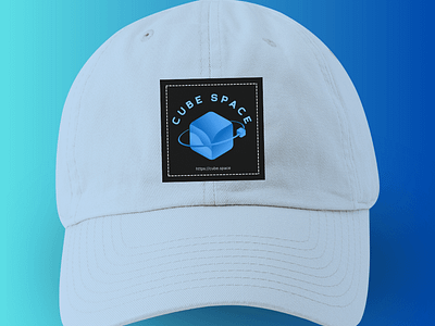 Cube Space - Logo Design animation blue branding cap cube cubespace graphic design ice logo logodesigner ui