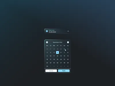 Challenge - 080 - Date Picker daily ui challenge dailyui date picker ui design