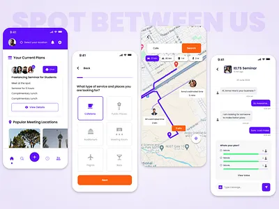 Spot Between Us - Spot Plan App adobe xd design figma graphic design ui ux