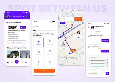 Spot Between Us - Spot Plan App adobe xd design figma graphic design ui ux