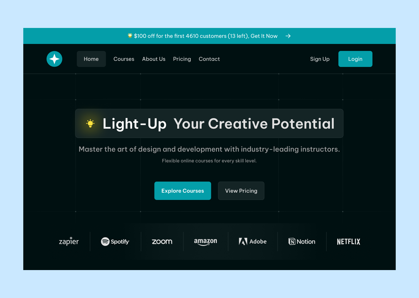 Example of High Converting Landing Page Design