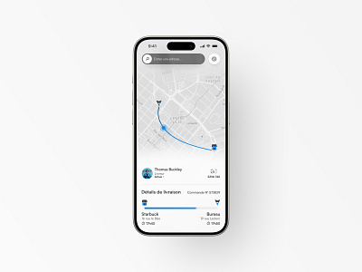 Drone delivery mapdesign mobile app ui ux