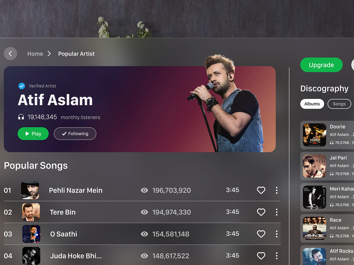 Spotify App In Apple Vision Pro designs, themes, templates and