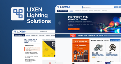 ⚡LIXEN - RGB Lighting Solutions app branding design lighting ui ux web