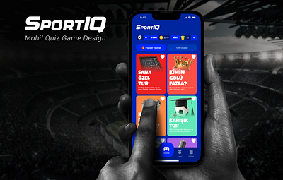 Sport Quiz Game Ui/Ux (Product Design) app basketball clear design game graphic design mobile mobile game quiz soccer sports game trivia ui ux