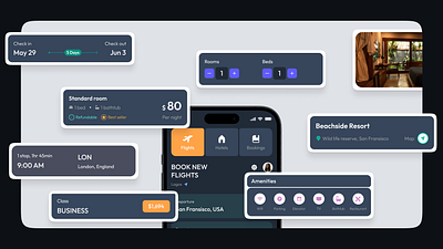 Aerostay Shots component desihn design system mobile design product design ui ux