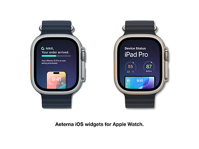 Aeterna Apple Watch Widget Tests branding graphic design ui