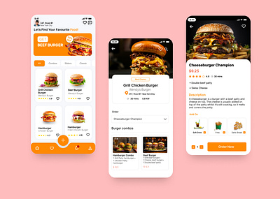 Fast Food App graphic design m ui