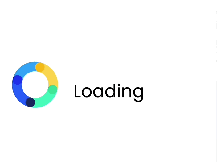 Loading indicator animation motion graphics ui