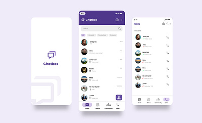 Chat App graphic design ui