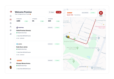 Fleet Dashboard 🚚⚡️ dashboard design fleet truck ui ux