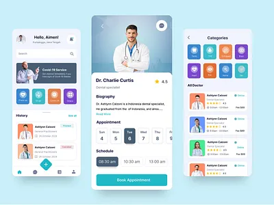 Medical App graphic design ui