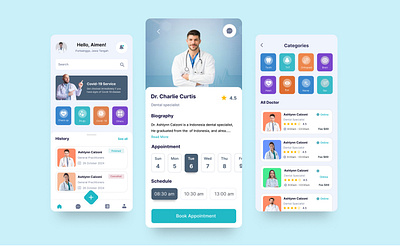 Medical App graphic design ui